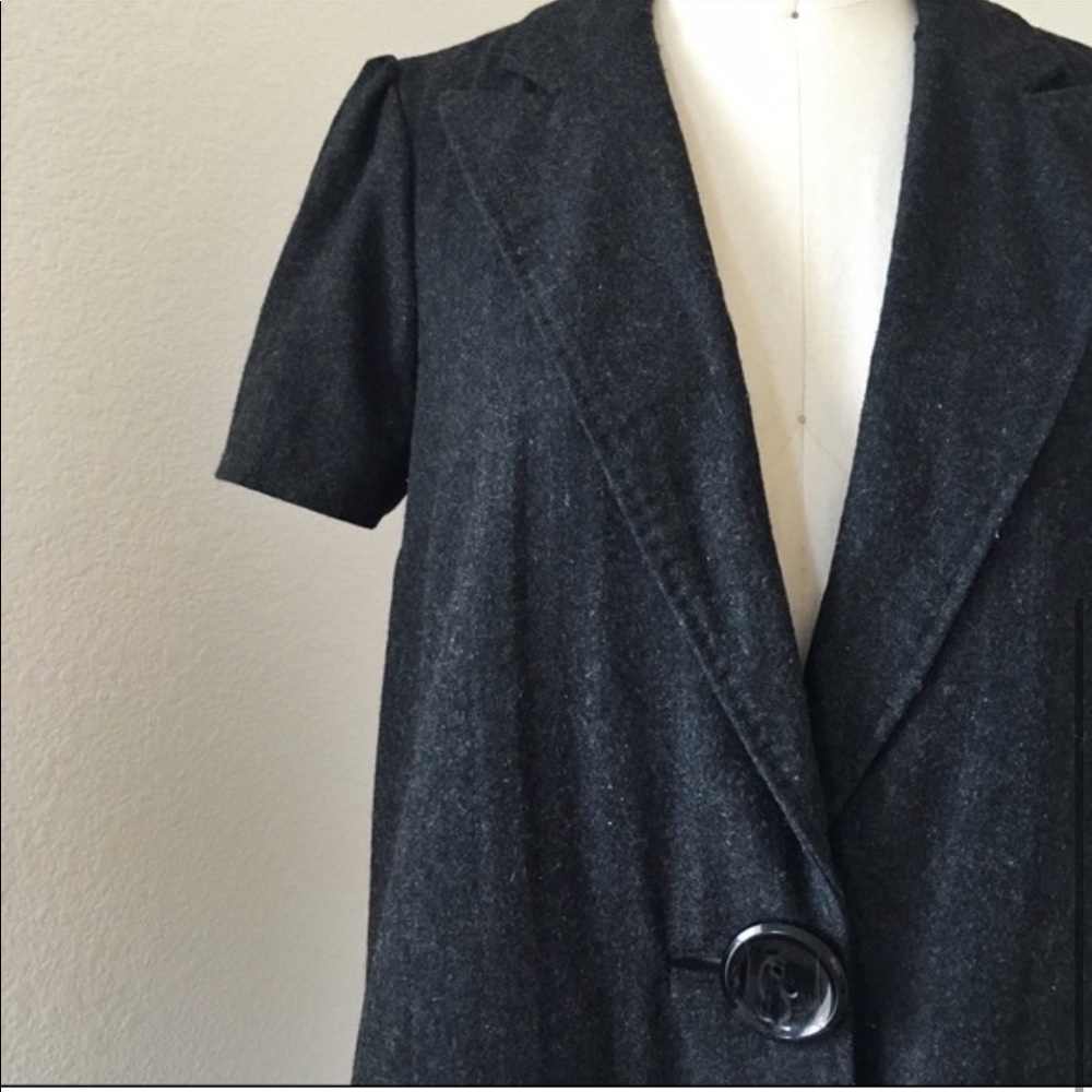 Wool Swing Coat Grey Tweed @146